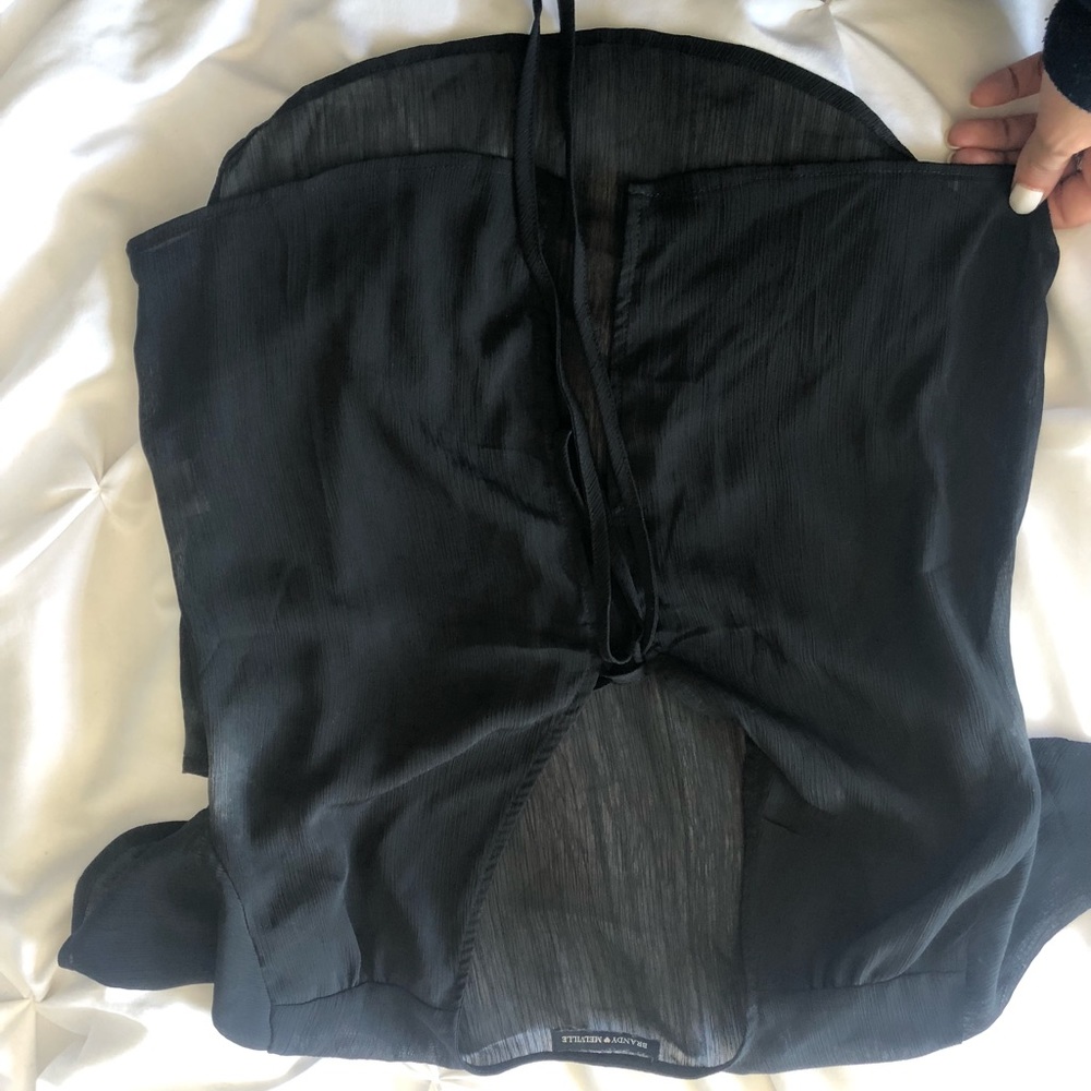 Sheer tie top!
